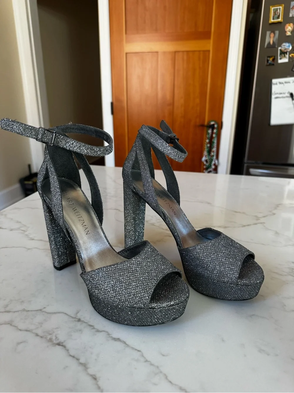 Stuart Weitzman glamorous gunmetal
